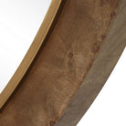 Cleveland Round Mirror in Burl Wood by Uttermost
