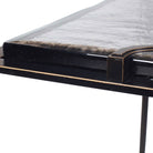 Eisen Textured Glass Side Table by Uttermost
