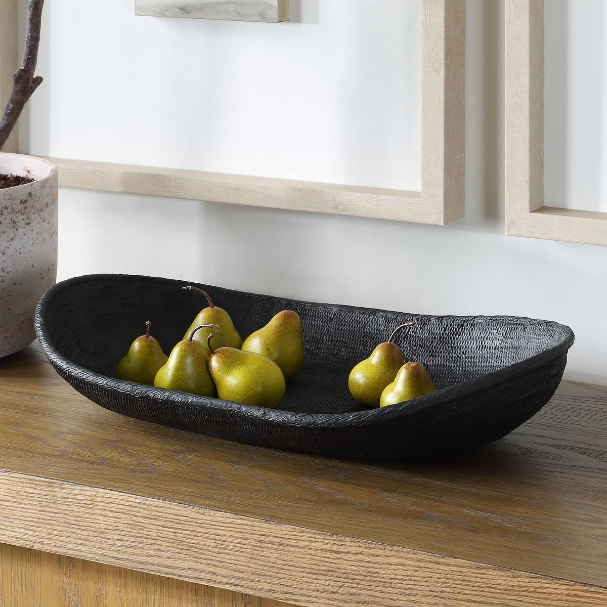 Ember Weave Indoor-Outdoor Oblong Bowl by Uttermost