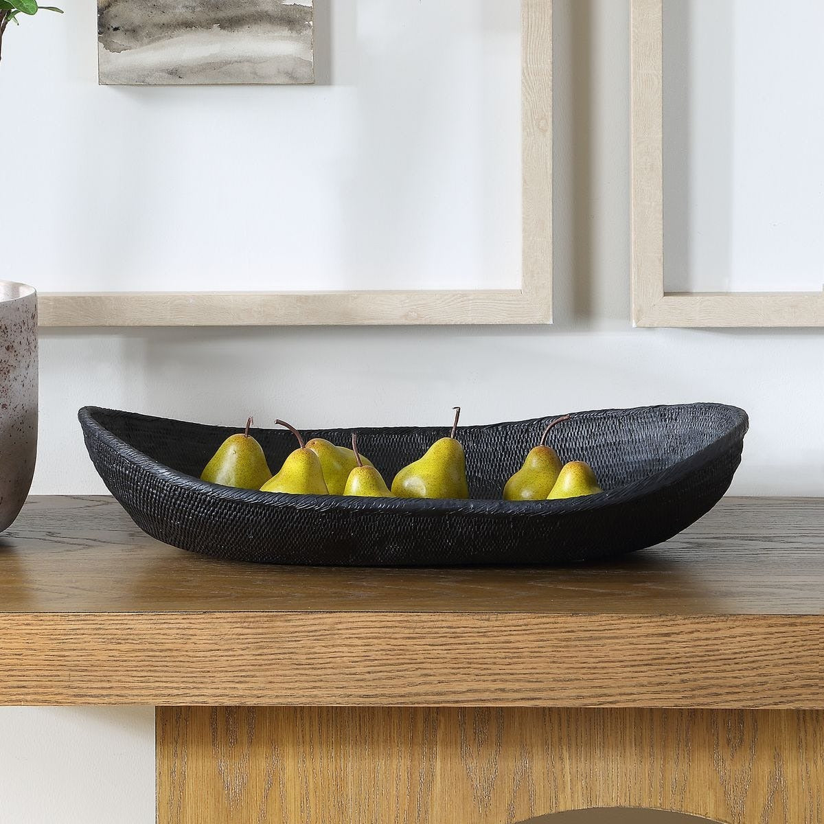 Ember Weave Indoor-Outdoor Oblong Bowl by Uttermost