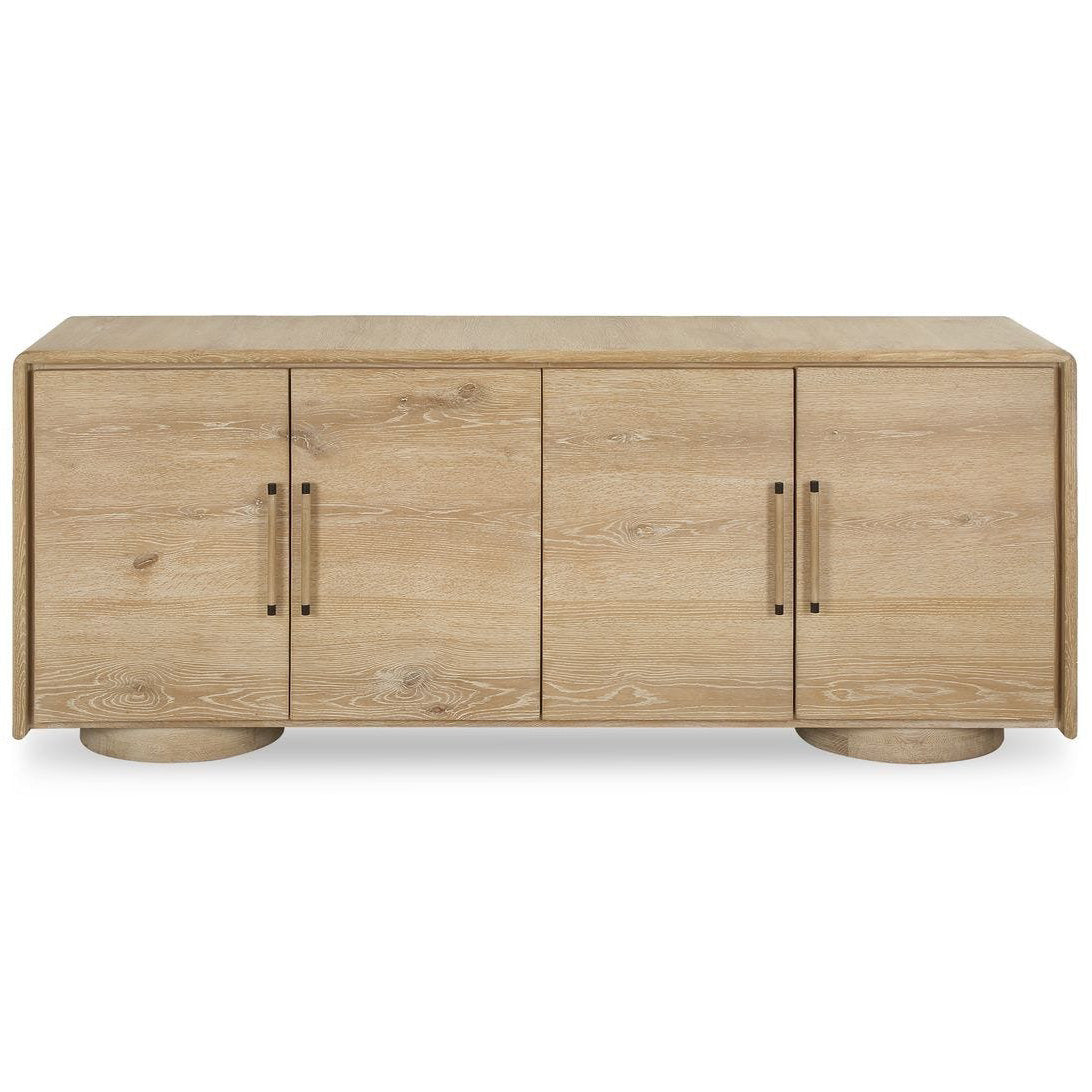 Evanston 4 Door Cabinet in Natural Oak by Uttermost