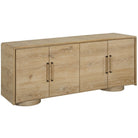 Evanston 4 Door Cabinet in Natural Oak by Uttermost