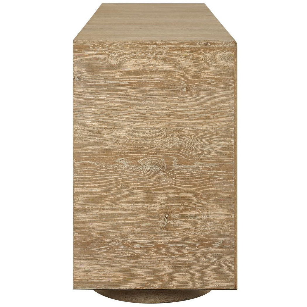 Evanston 4 Door Cabinet in Natural Oak by Uttermost