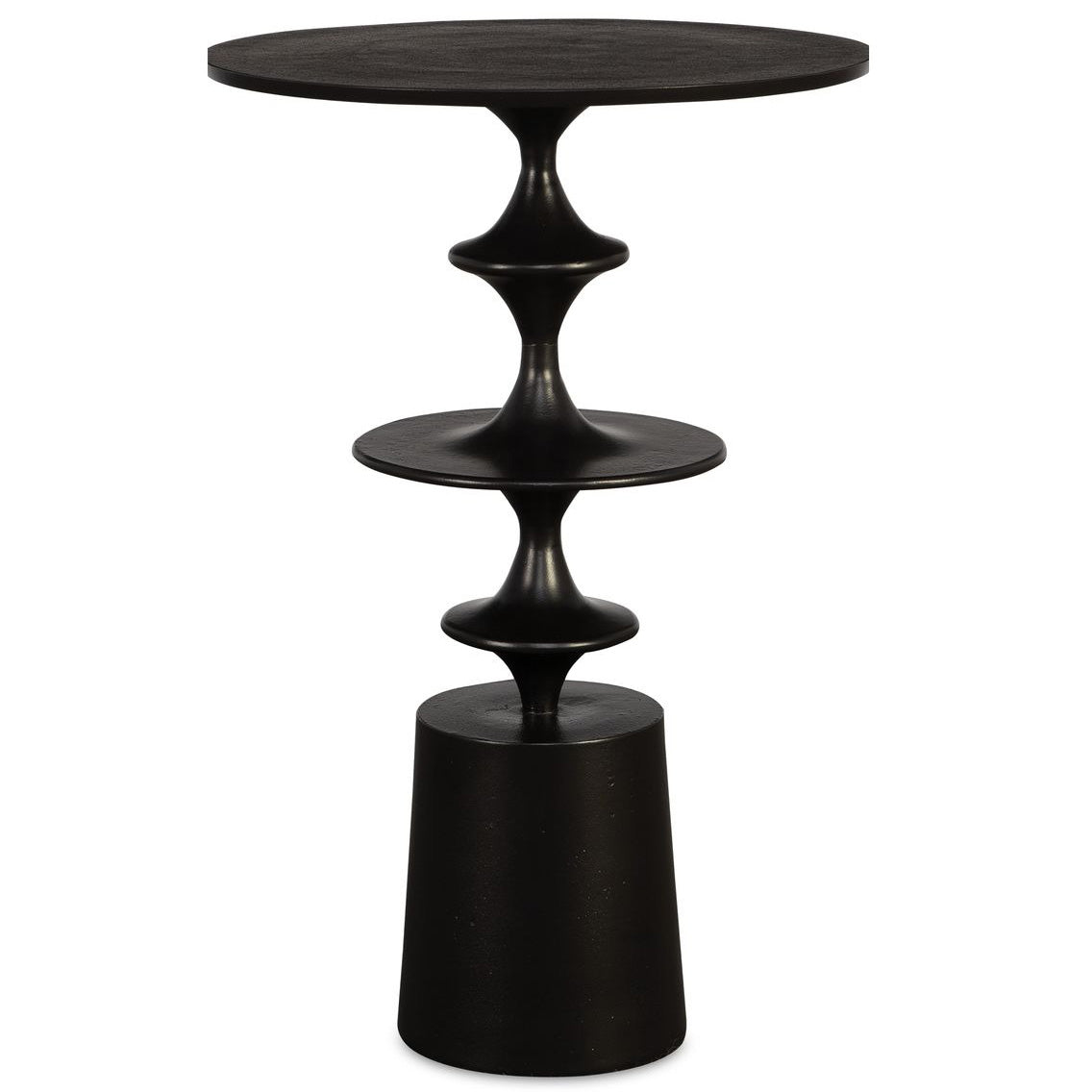 Flight Accent Table in Black by Uttermost