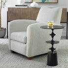 Flight Accent Table in Black by Uttermost