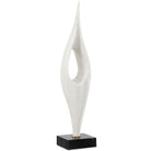 Fluid Drop Stone Sculpture in White by Uttermost
