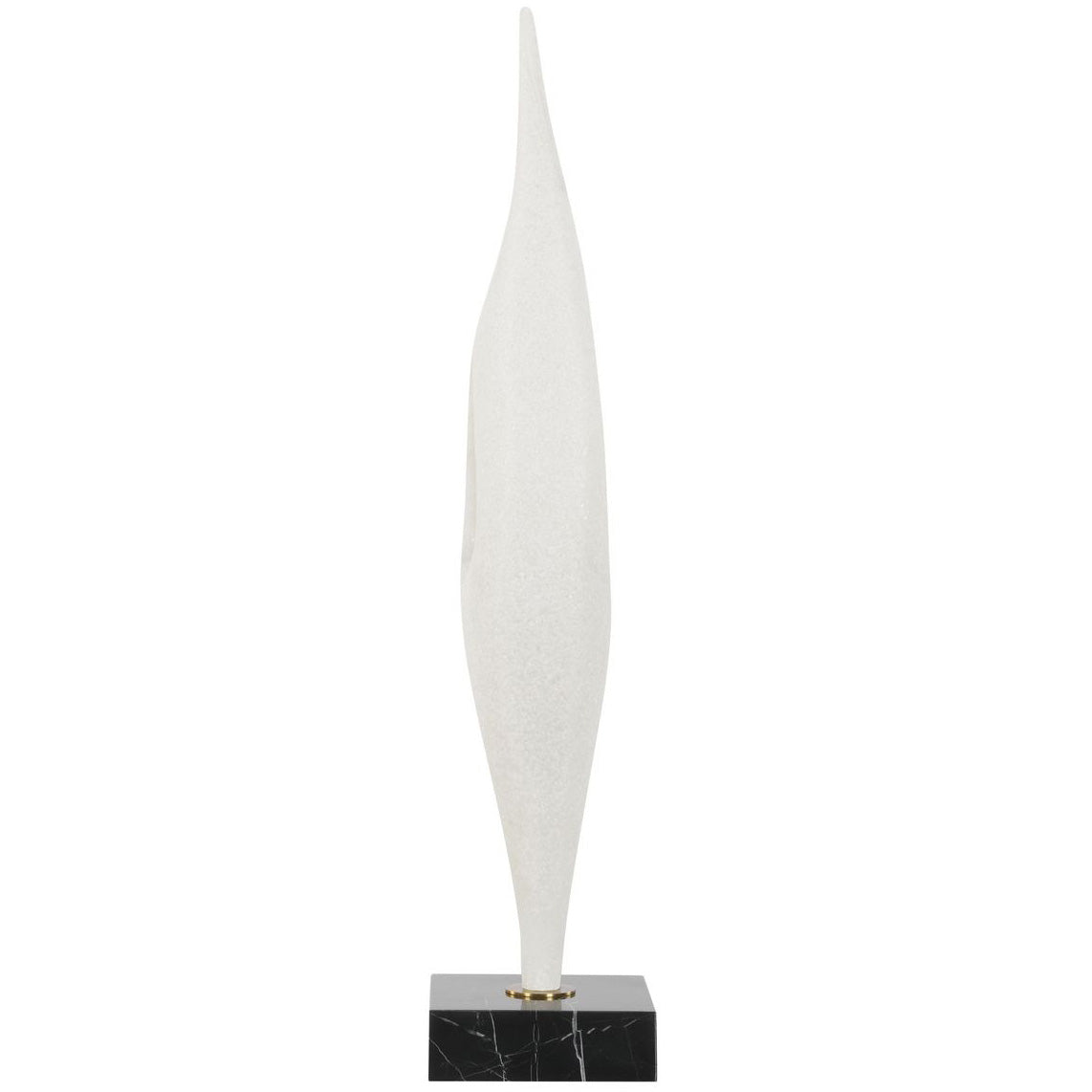 Fluid Drop Stone Sculpture in White by Uttermost