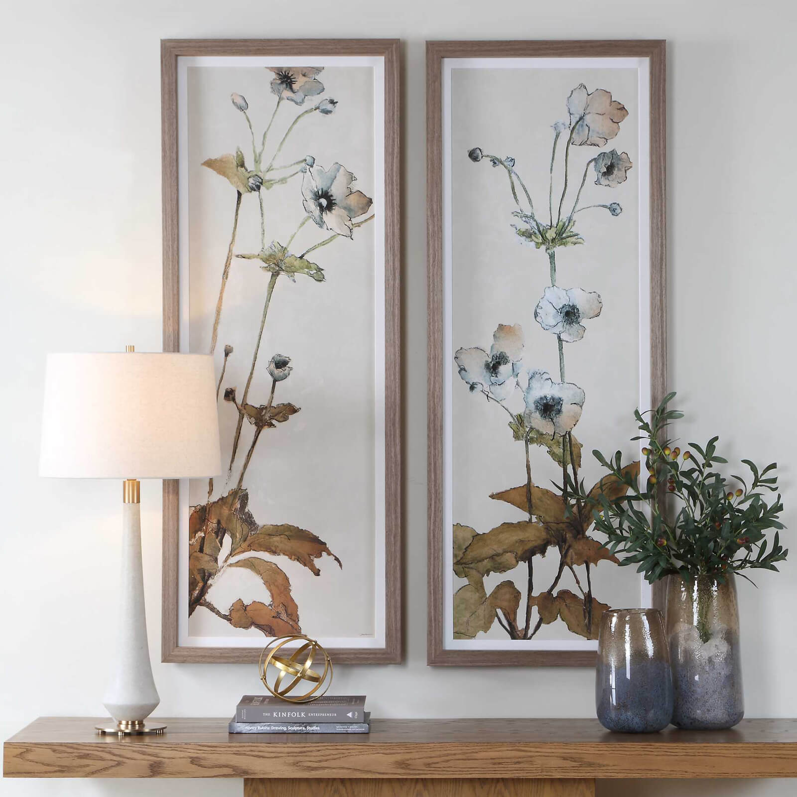 Garden Study Framed Floral Prints - Set of 2 by Uttermost