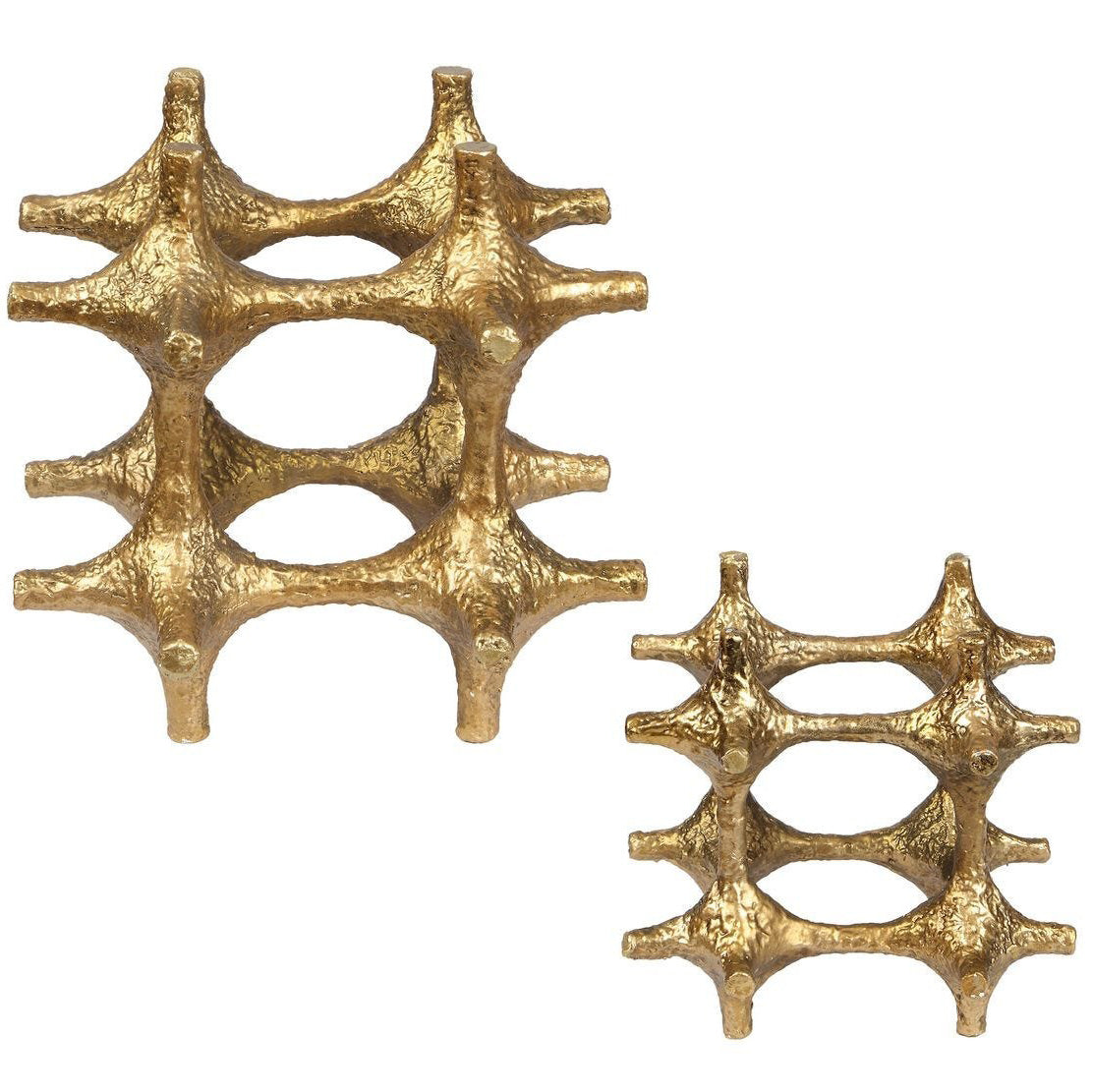 Gilded Connection Modern Sculptures - Set of 2 by Uttermost
