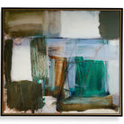 Green Fields Framed Abstract Canvas by Uttermost