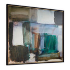 Green Fields Framed Abstract Canvas by Uttermost