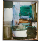 Green Fields Framed Abstract Canvas by Uttermost