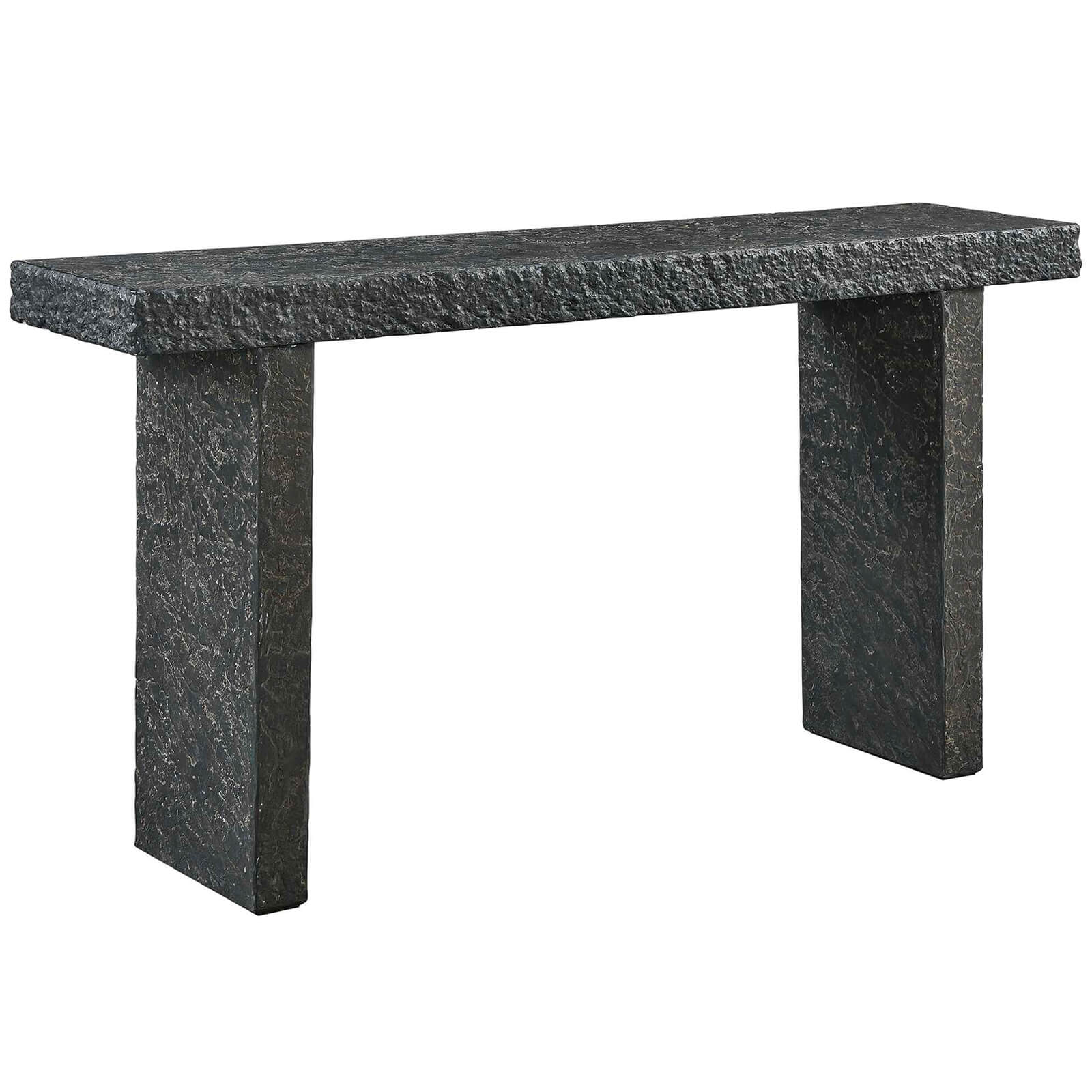 Hagan Indoor-Outdoor Console Table in Slate by Uttermost