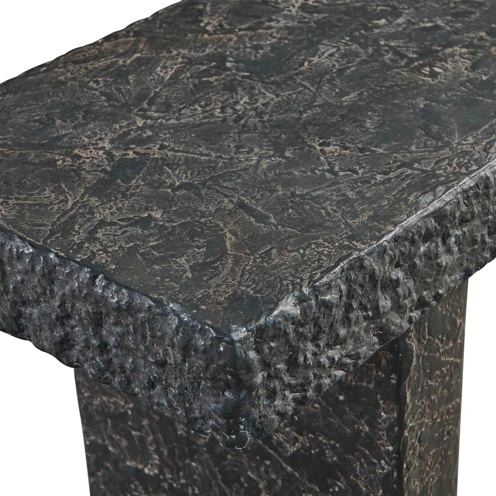 Hagan Indoor-Outdoor Console Table in Slate by Uttermost