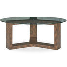 Ignis Round Coffee Table in Glass by Uttermost