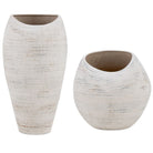 Inara Indoor-Outdoor Vases in White - Set of 2 by Uttermost