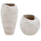Inara Indoor-Outdoor Vases in White - Set of 2 by Uttermost