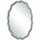Isly Oval Mirror in Robin's Egg Blue by Uttermost