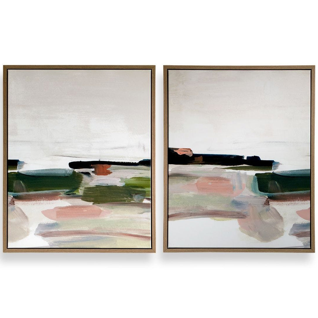 Just Peaking Framed Abstract Prints - Set of 2 by Uttermost