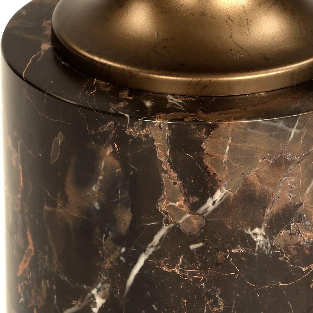 Karnes Drink Table in Dark Marble by Uttermost