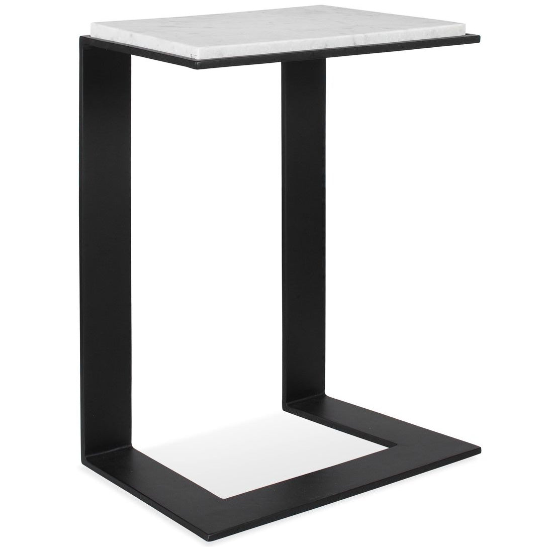 Kenora Accent Table in White Marble by Uttermost