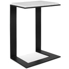 Kenora Accent Table in White Marble by Uttermost