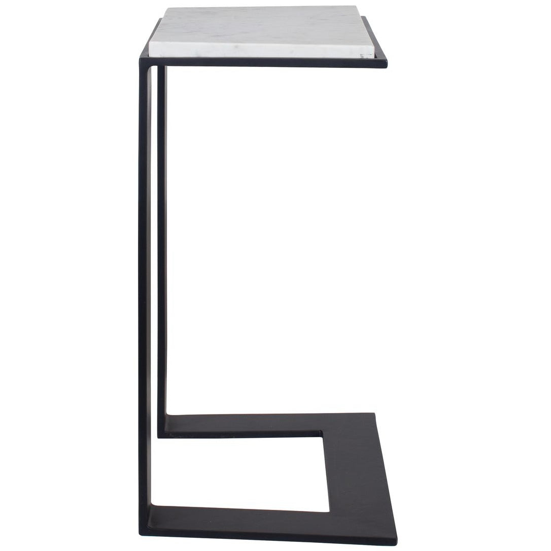Kenora Accent Table in White Marble by Uttermost