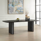 Kirin Reclaimed Fir Dining Table in Black by Uttermost