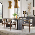 Kirin Reclaimed Fir Dining Table in Black by Uttermost