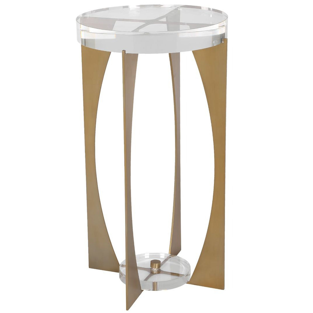 Kolkata Accent Table in Brass by Uttermost
