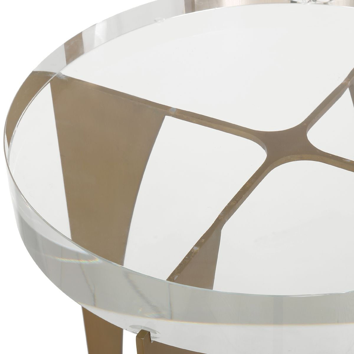 Kolkata Accent Table in Brass by Uttermost