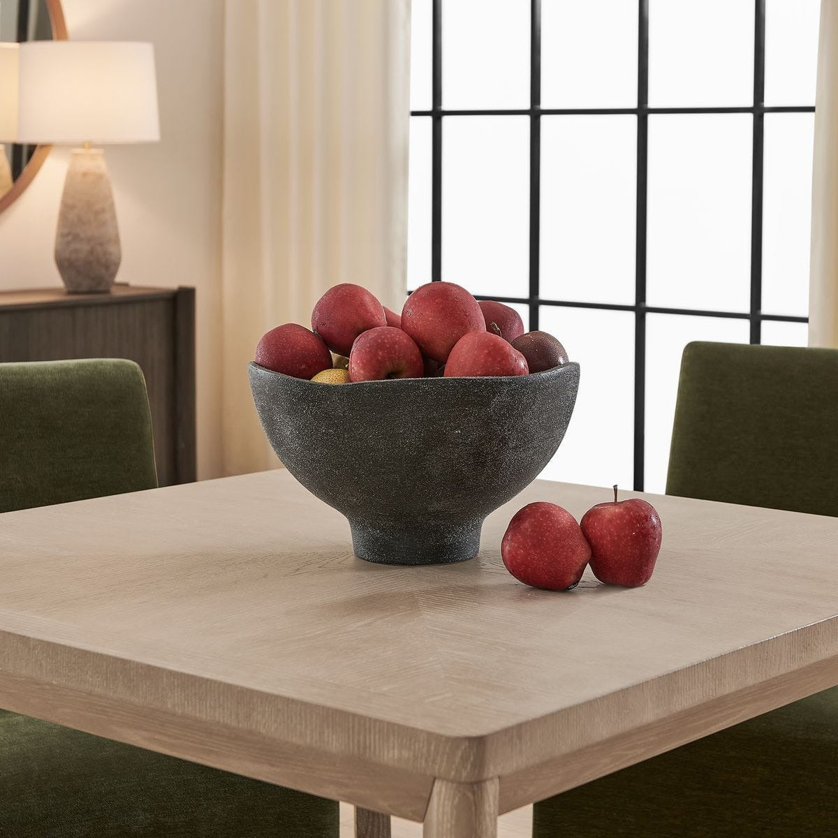 Komorebi Indoor-Outdoor Bowl in Black by Uttermost