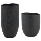 Komorebi Indoor-Outdoor Vases in Black - Set of 2 by Uttermost