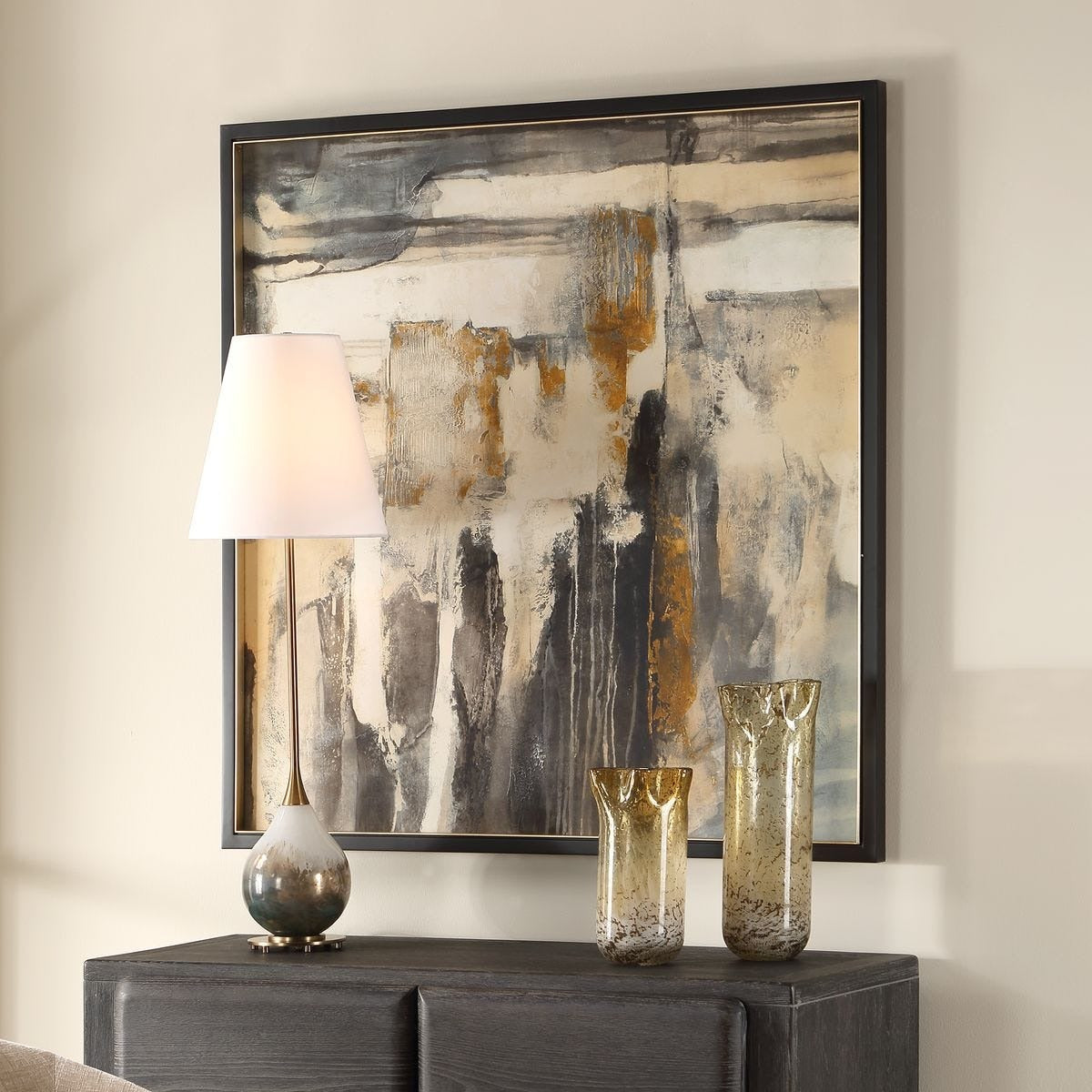 Landslide Framed Abstract Print by Uttermost