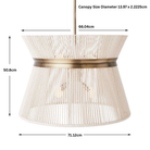 Highly Strung 8 Light Pendant in White by Uttermost