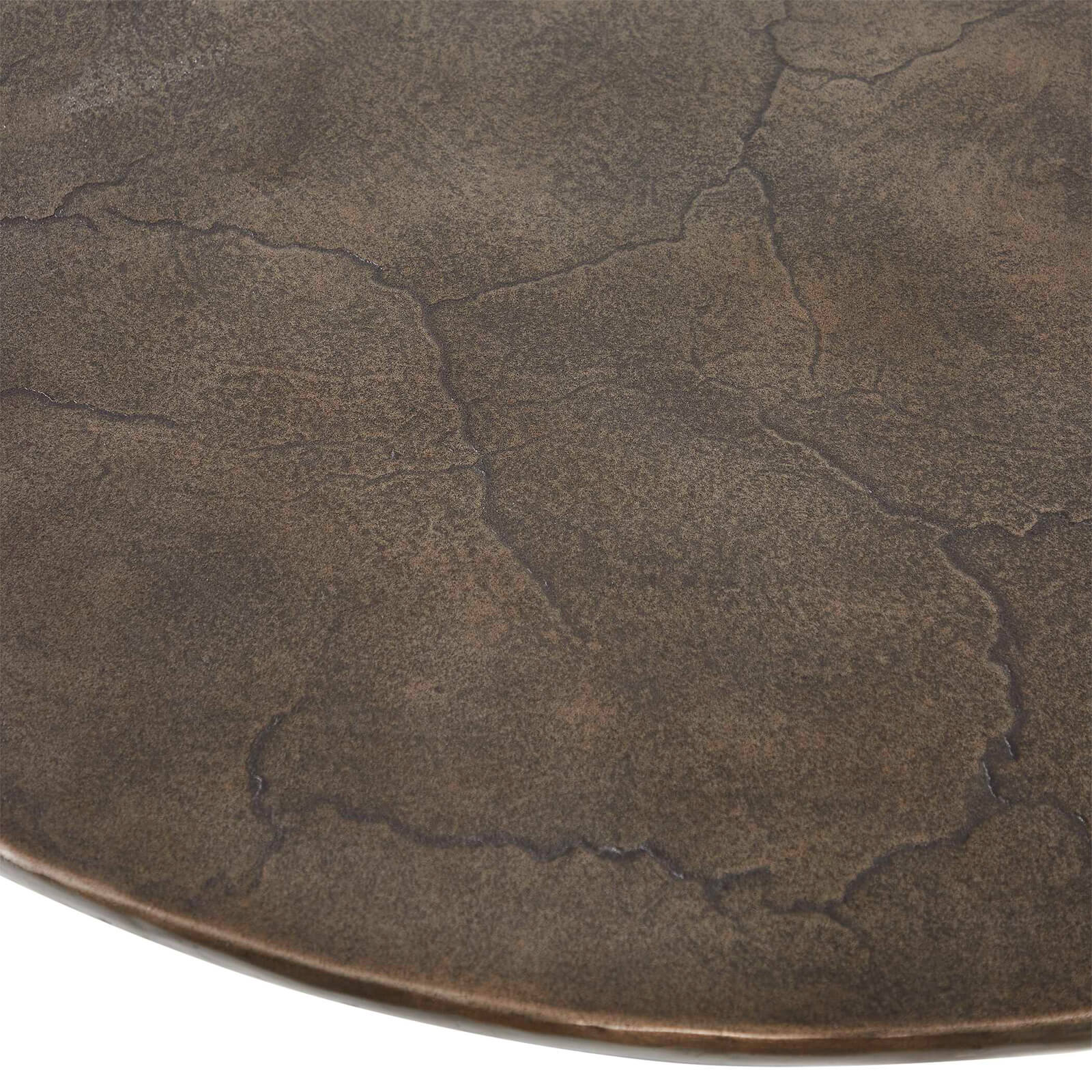 Madrone Indoor-Outdoor Bronze Dining Table by Uttermost