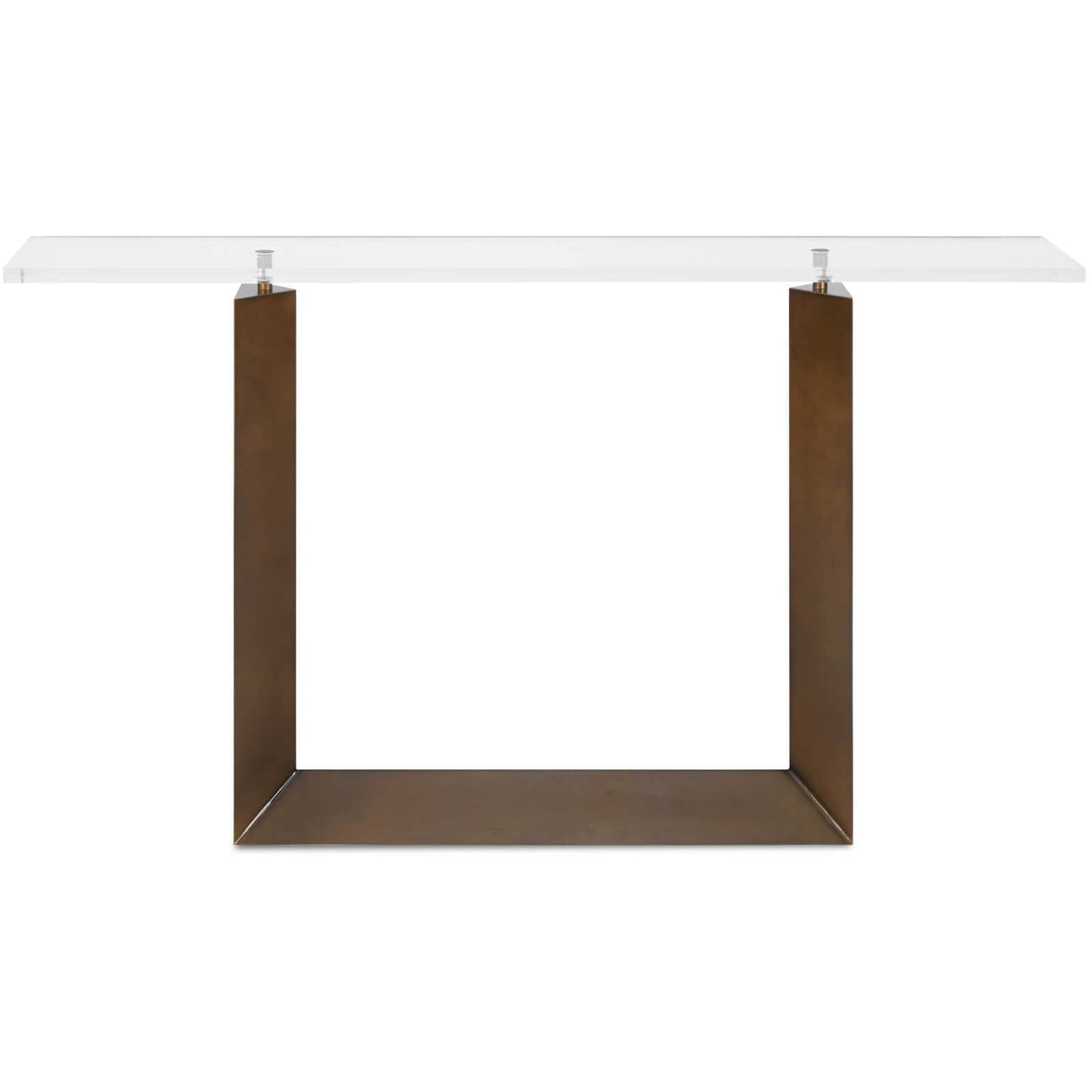 McElroy Modern Bronze Console Table by Uttermost