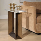 McElroy Modern Bronze Side Table by Uttermost