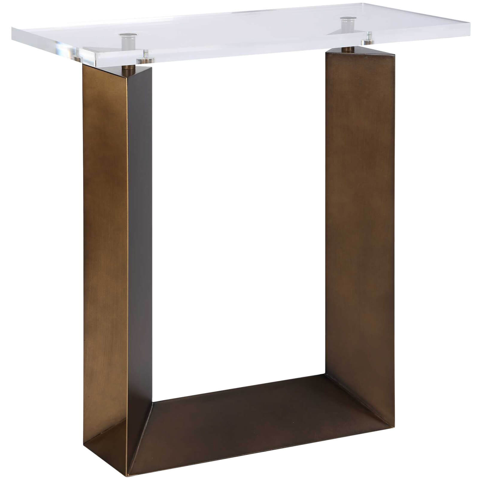 McElroy Modern Bronze Side Table by Uttermost