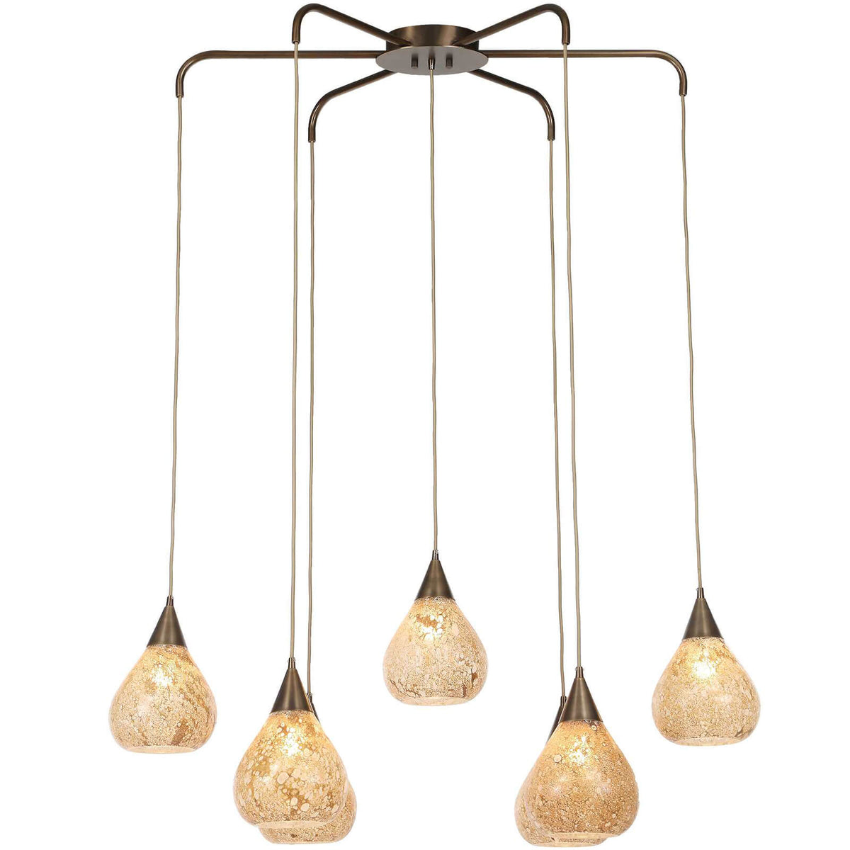 Monsoon 7 Light Chandelier Uttermost