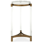 Pereira Round Accent Table in Acrylic by Uttermost