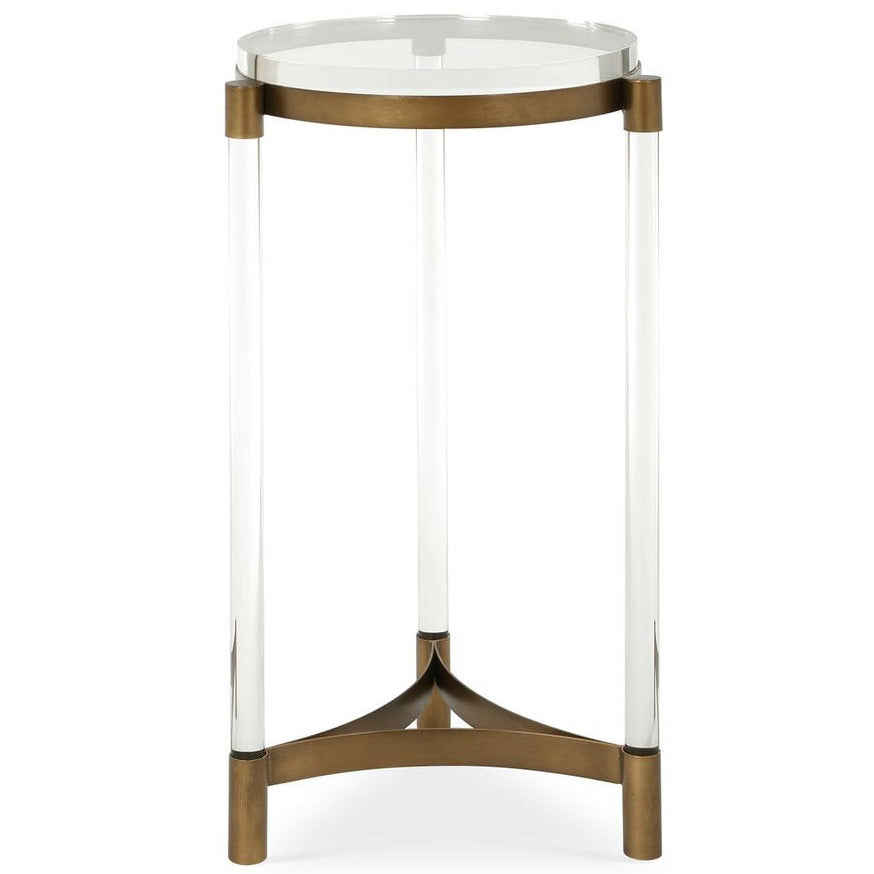 Pereira Round Accent Table in Acrylic by Uttermost