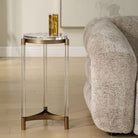 Pereira Round Accent Table in Acrylic by Uttermost