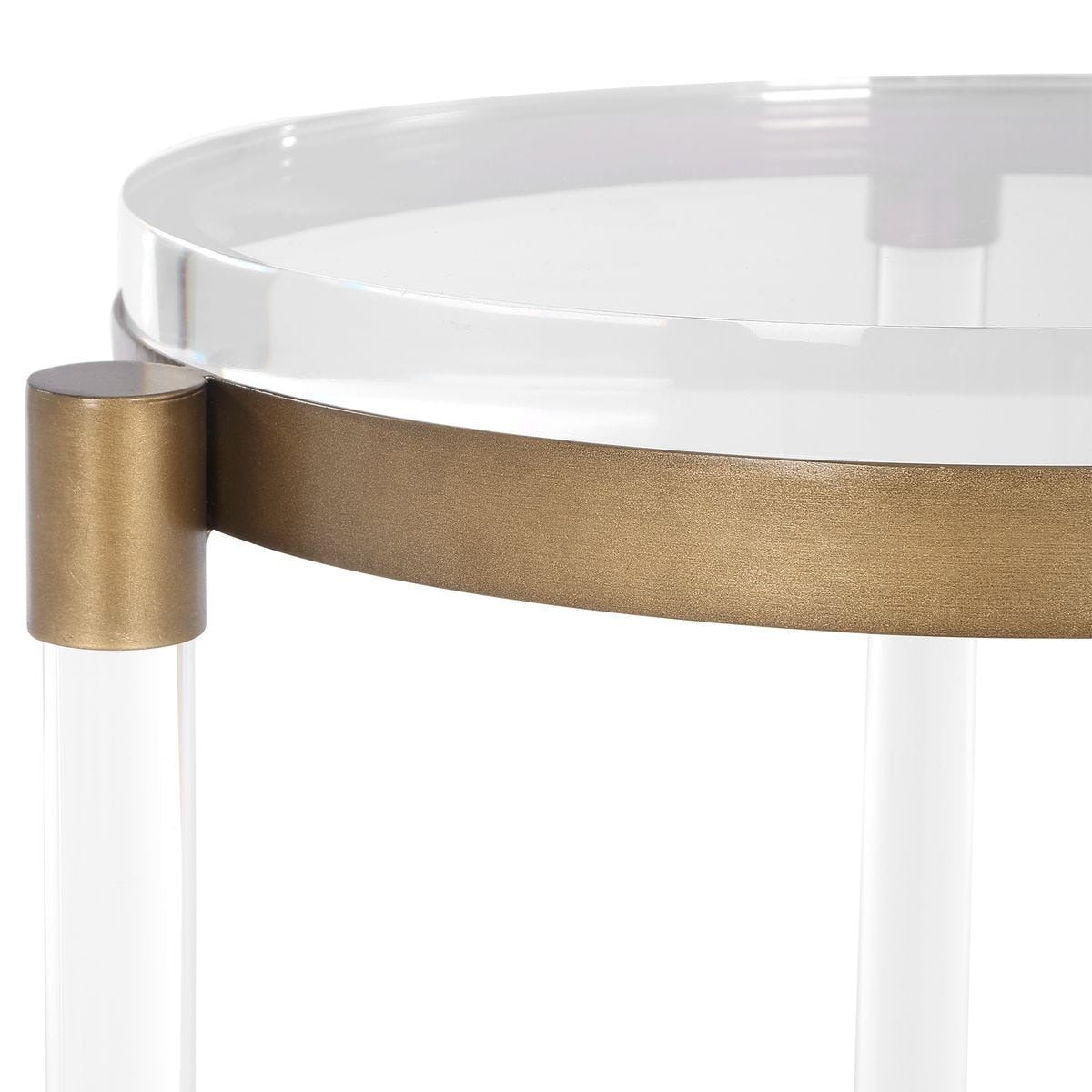 Pereira Round Accent Table in Acrylic by Uttermost