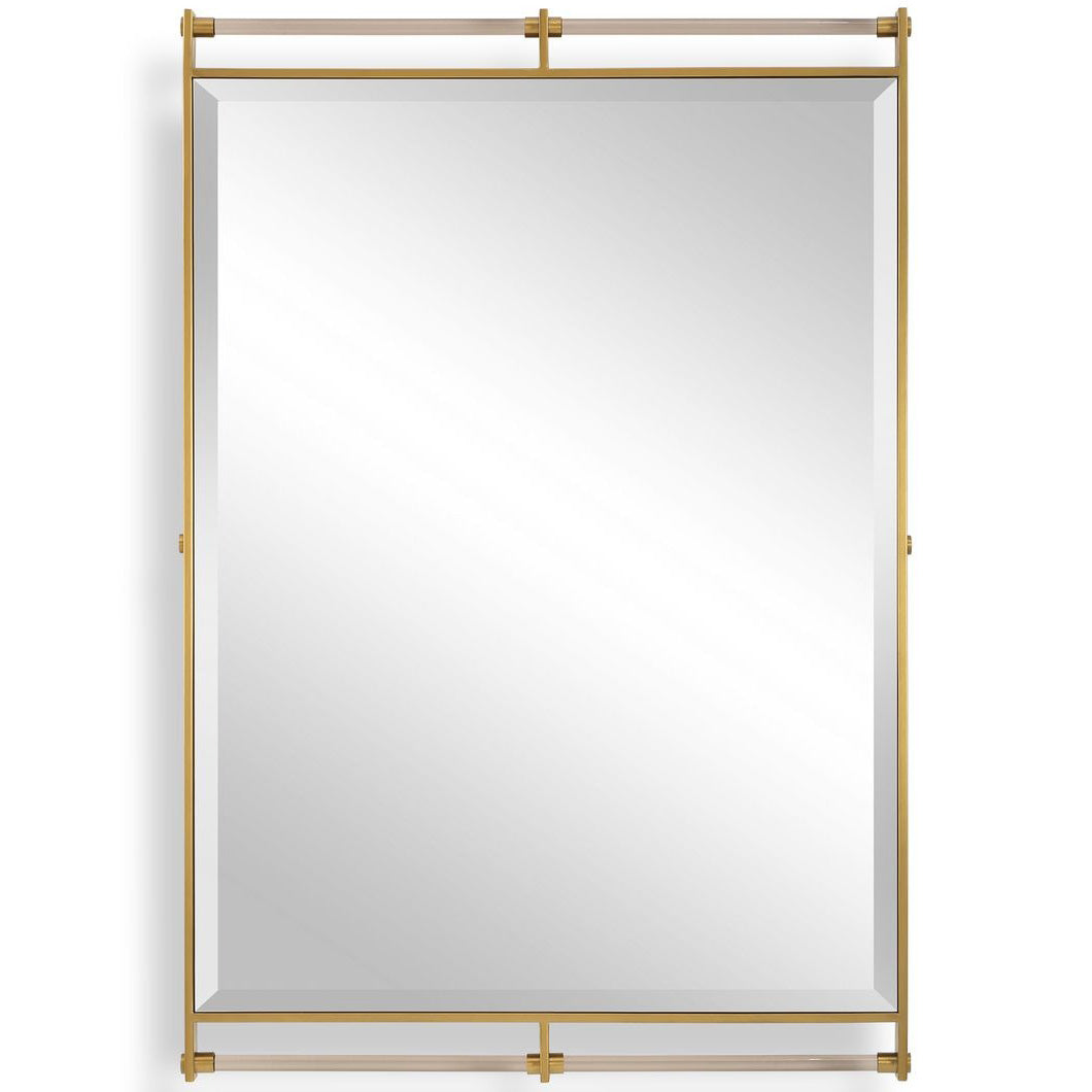 Ripoll Mirror in Antique Brass by Uttermost