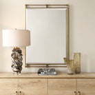 Ripoll Mirror in Antique Brass by Uttermost