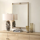 Ripoll Mirror in Antique Brass by Uttermost