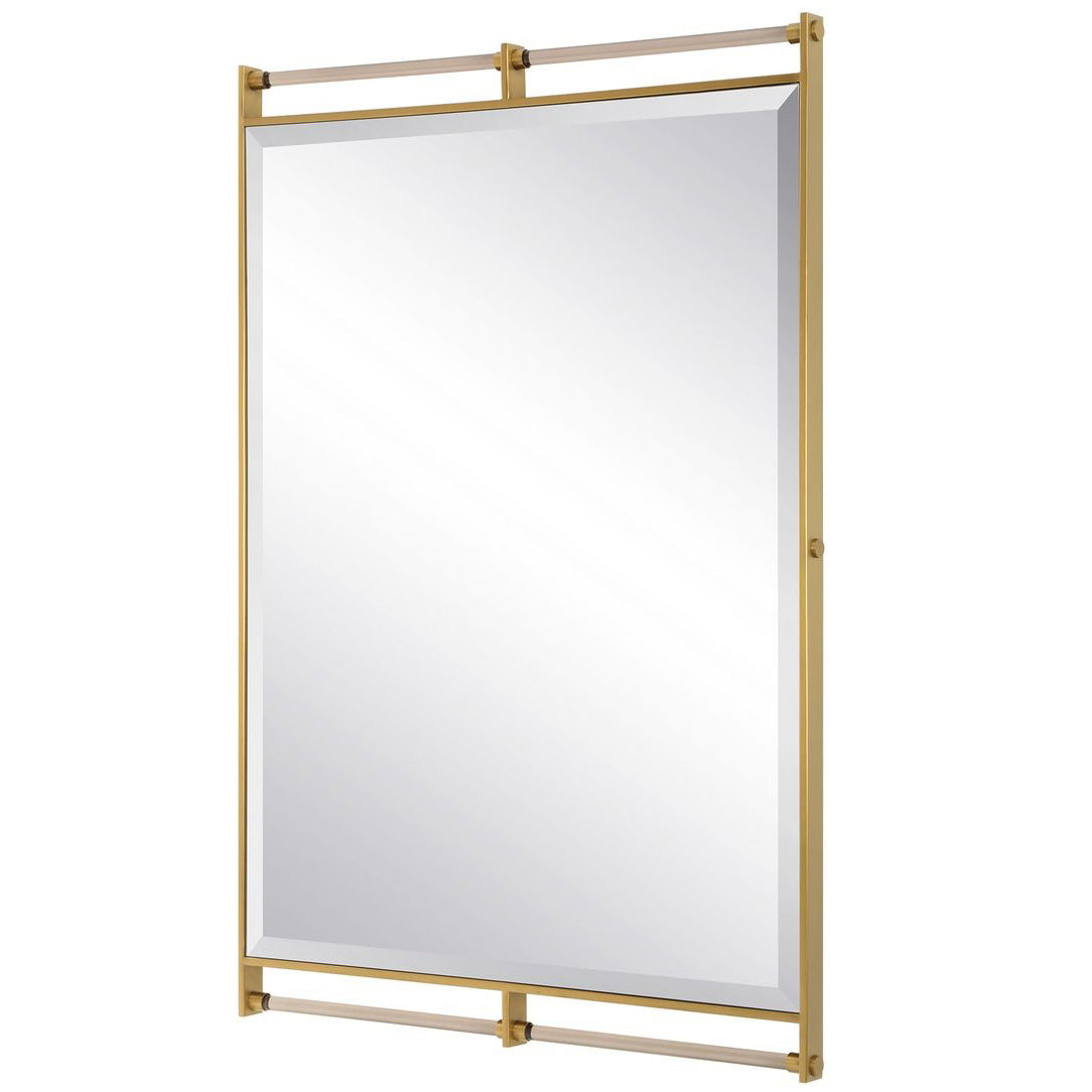 Ripoll Mirror in Antique Brass by Uttermost