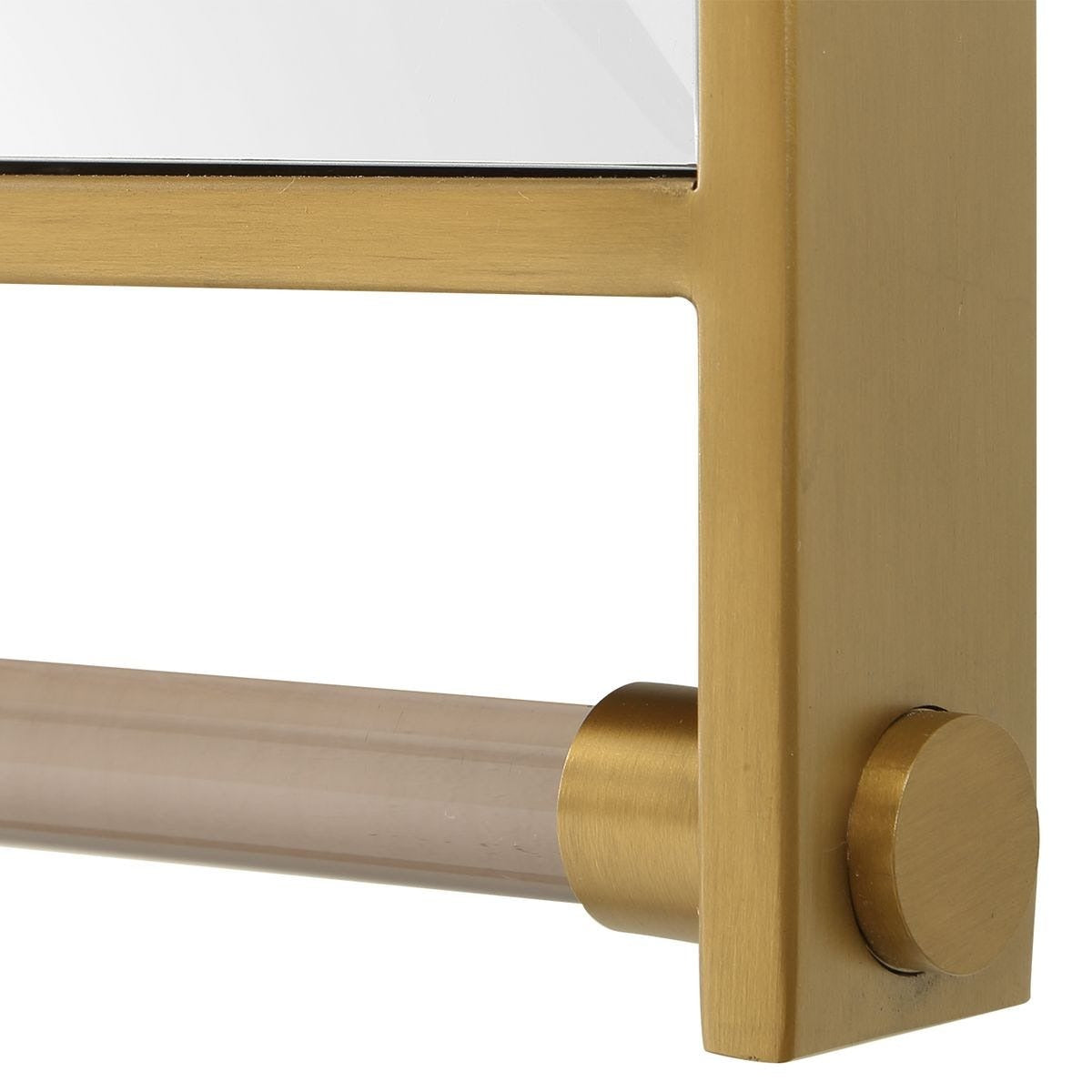 Ripoll Mirror in Antique Brass by Uttermost
