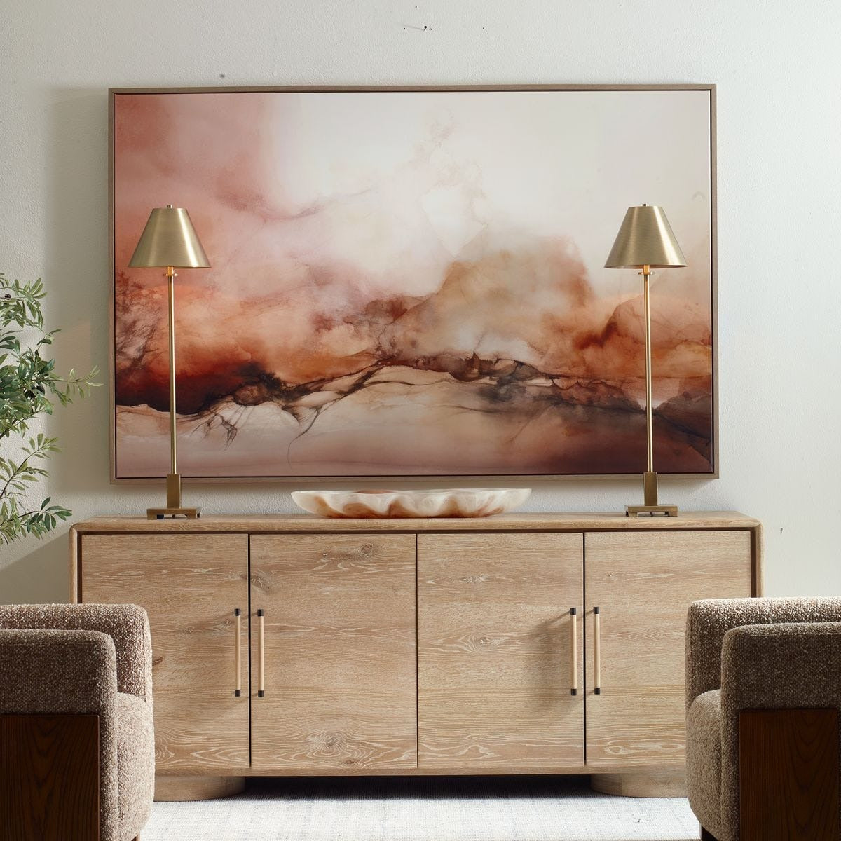 Rise Framed Modern Canvas by Uttermost